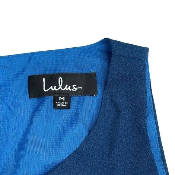 Lulus Blue Barbel Shift Mini Dress NEW - Picture 5 of 11